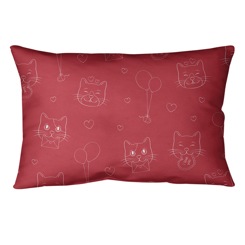 Coussin lombaire st day, Rouge