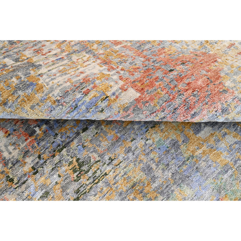 Hand Knotted Indoor Rug, Rectangle 9' x 12'