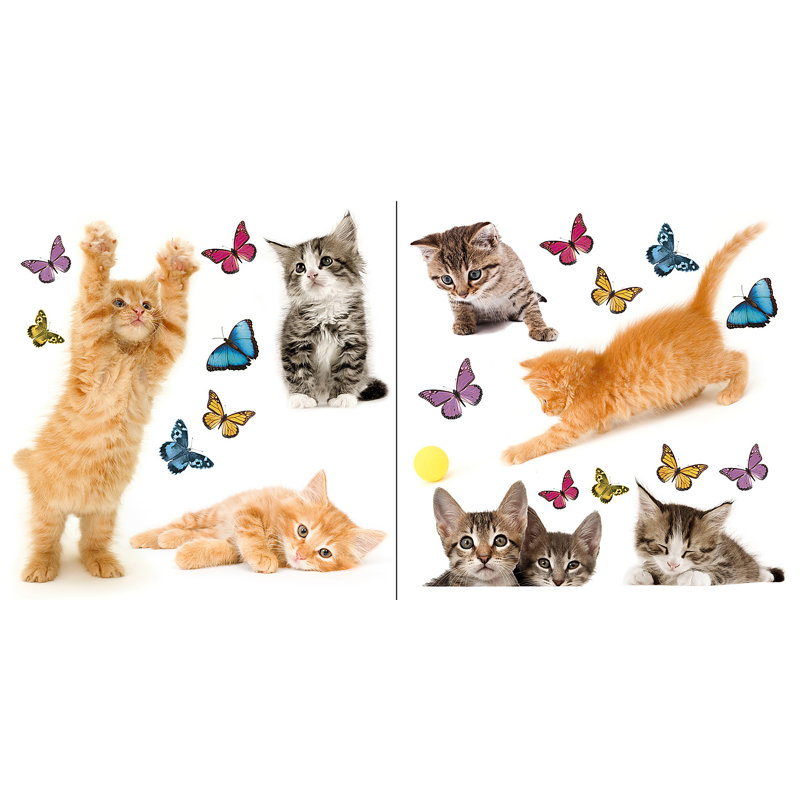 Adhésif décoratif chats