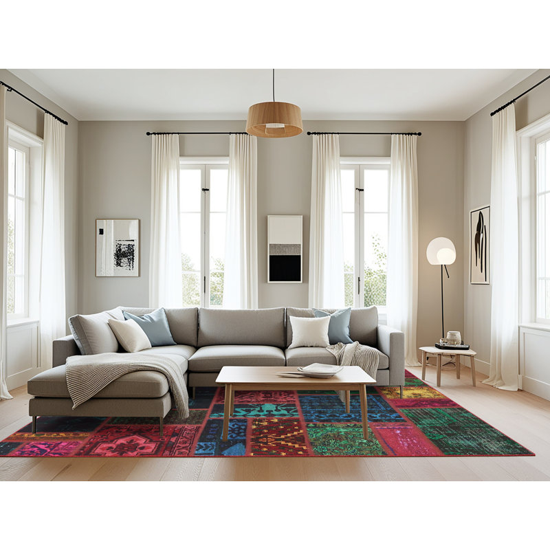 Abstract Indoor Rug, Rectangle 8' x 10'