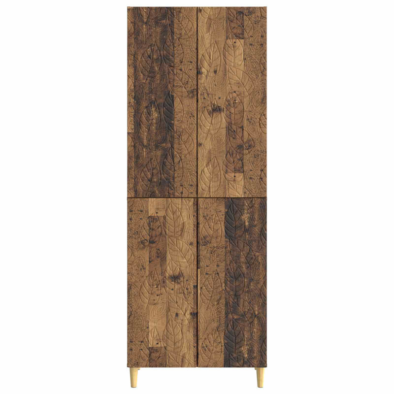 4 -Door 4 Storage Cabinet, Old Wood