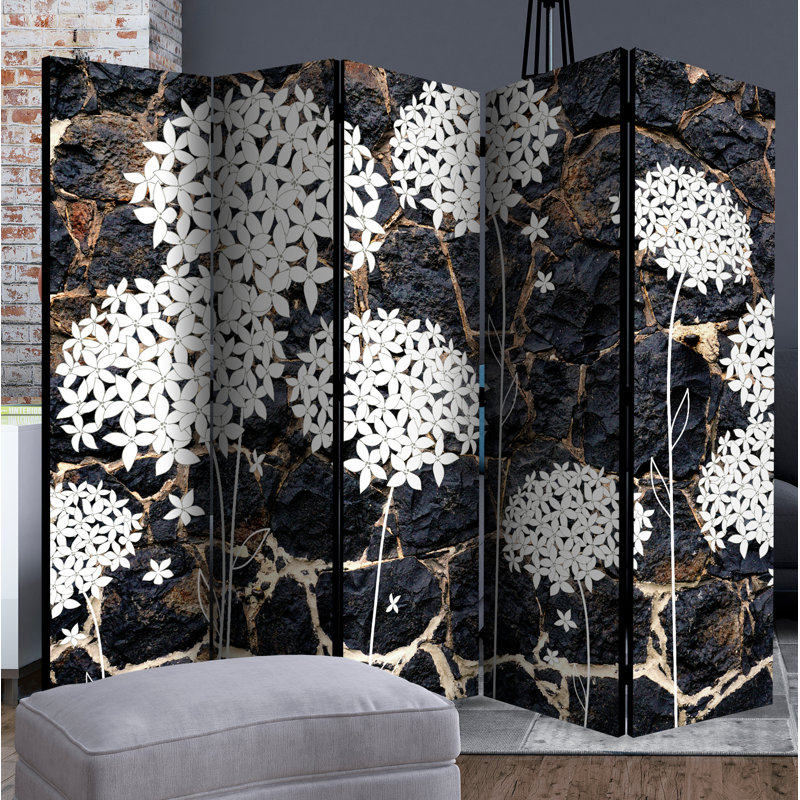 Melik 172cm H Folding Room Divider, 5