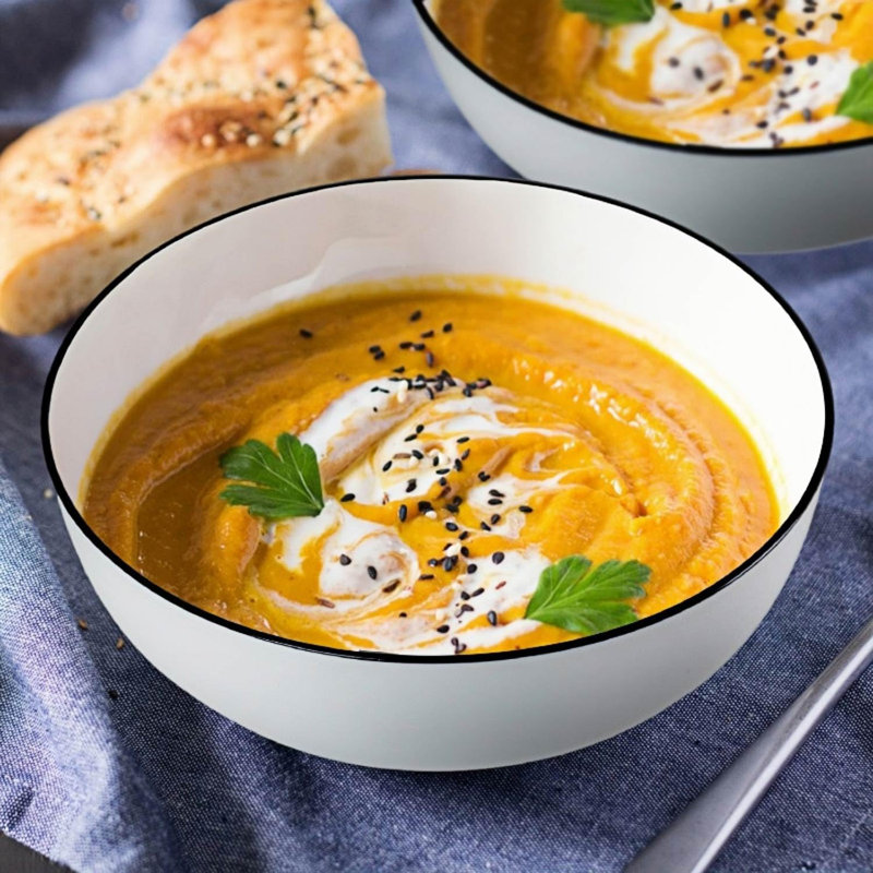 Ensemble de 3 grands bols à soupe en porcelaine d'une capacité de 60 oz, idéal pour les repas, les nouilles et les repas copieux, durable et polyvalent pour un usage quotidien