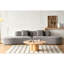 Canapé courbé de 132 po avec coussins décoratifs-162888785