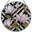 Panneau de vitrail 12 "H Magnolia-558798777