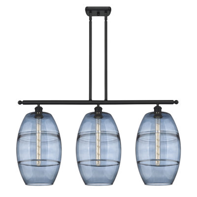 Luminaire suspendu pour îlot de cuisine 3 lumières Dundrod
