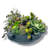 Black Circular With Handles Ceramic Vase