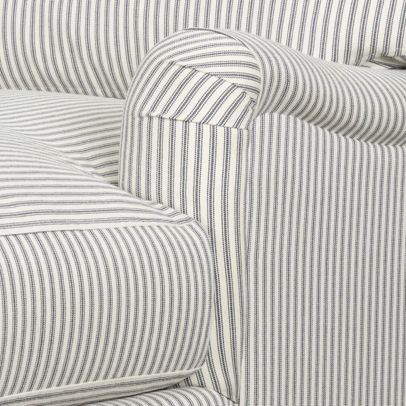 Chaise longue Walters, Cruise rayé gris
