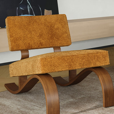Retro-shaped Single Leisure Chair.