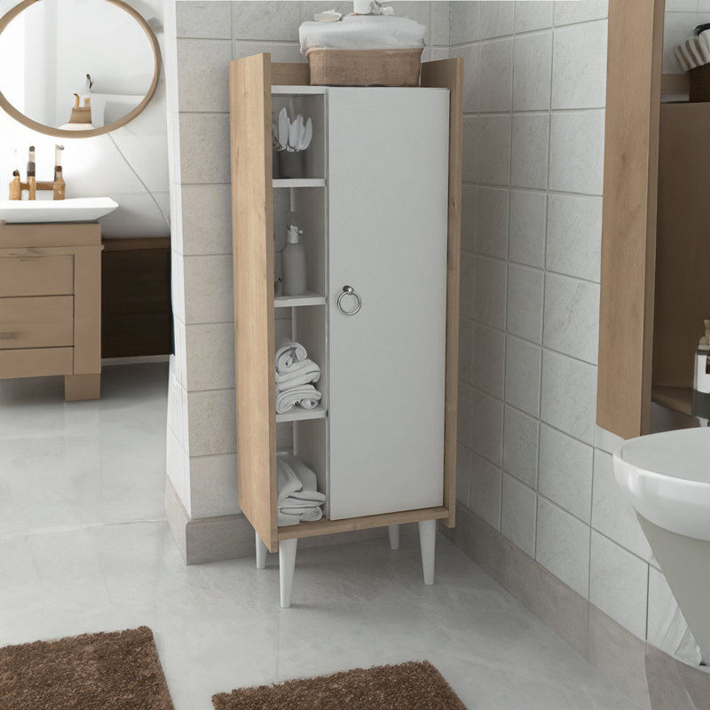 Armoire de rangement à 5 tablettes de 19,69 po de largeur Yulenny