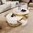 Modern Round Nesting Coffee Table With Drawers