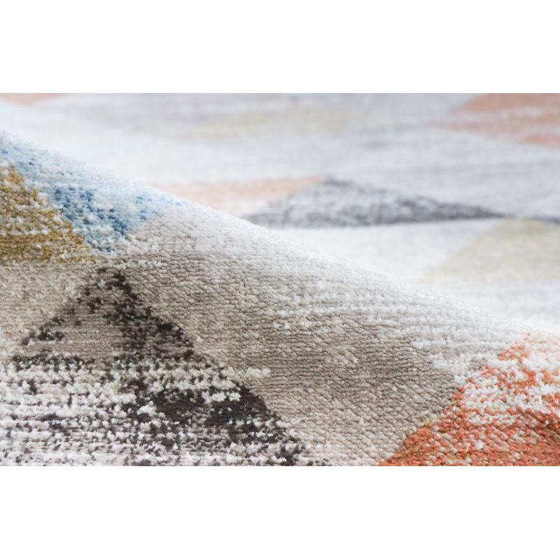 Portishead Geometric Indoor Rug, Runner 2'6" x 8'