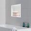 Tablette de rangement pour douche encastrée en acier inoxydable 304