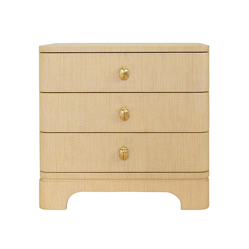 Fortune Solid Wood End Table, Natural
