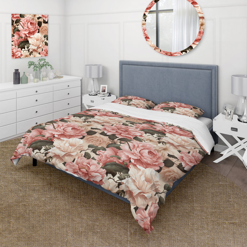 Ensemble de housse de couette Aseliya, Housse de couette simple + 1 taie décorative stan