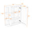Armoire de rangement moderne avec porte miroir-186180446