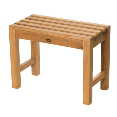 Banc de douche en teck
