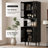 70.9'' H Book Cabinet Storage Bookcase Set, Bookshelf with Glass Door and Large Drawers-342985695