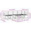  Sofa Set Outdoor Sectional Garden Furniture Terrace Seating Modern