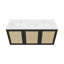 Classe 48" Wall-Mounted Bathroom Vanity in Oak With Double Basin Sink Top-107130481-107130482