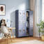 Armoire vestiaire en métal 9 portes H 72 "avec serrure, rangement-1971832834