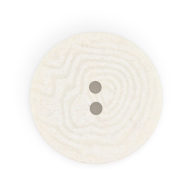 Dritz Recycled Corozo Round Button, 23mm, Light Gray, 6 Buttons