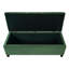 Banc rembourré avec rangement, repose-pieds, banc d'entrée, repose-pieds pour la chambre à coucher, vert rétro, 300 lb-114165938