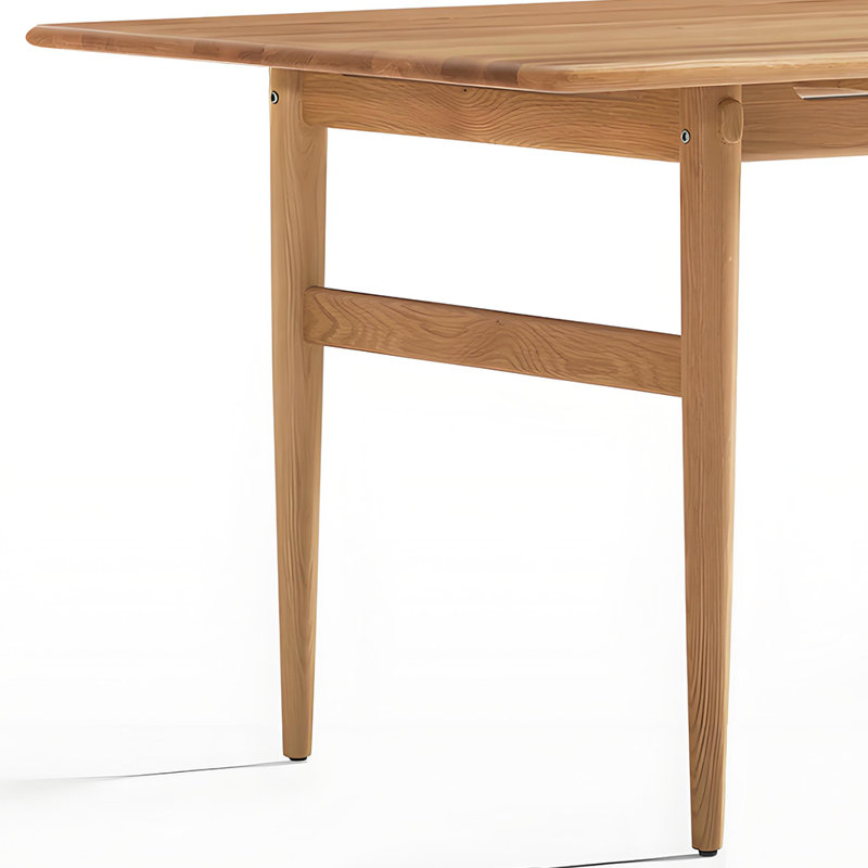 Table de salle à manger rectangulaire en bois massif, Bois massif, H 28,7 po x L 78,7 po x l 35,4 po