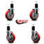 Ensemble de roulettes extensibles en Poly