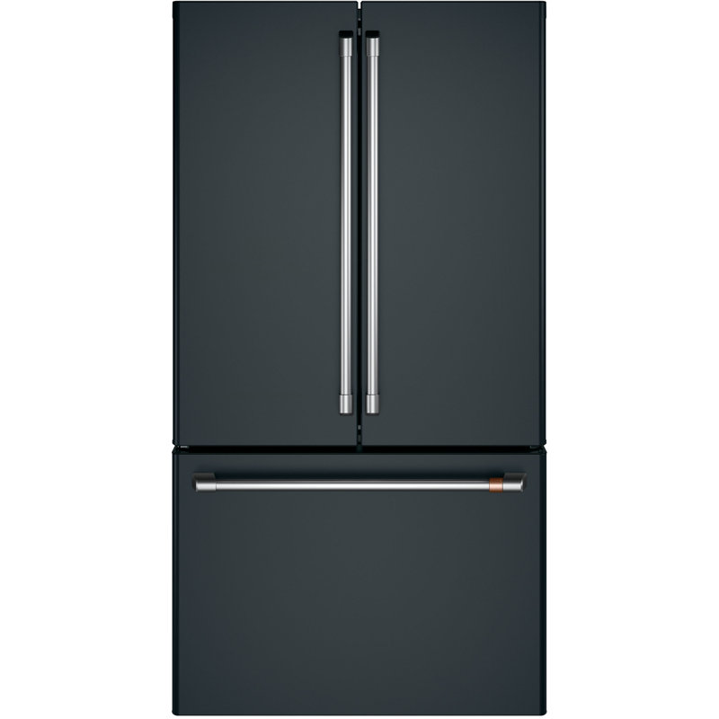 36" Counter Depth French Door 23.1 cu. ft. Energy Star Refrigerator, Matte Black