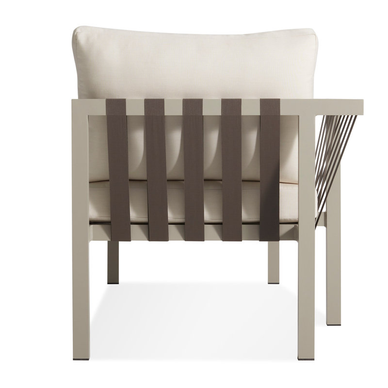 Jibe Left Arm Chaise, Sunbrella Canvas, Gray