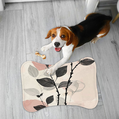 Tapis d'alimentation en os 1 pièce Minimalist Rose Blooms