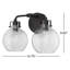 Éclairage pour meuble-lavabo 2 lumières Byrne-1171122527