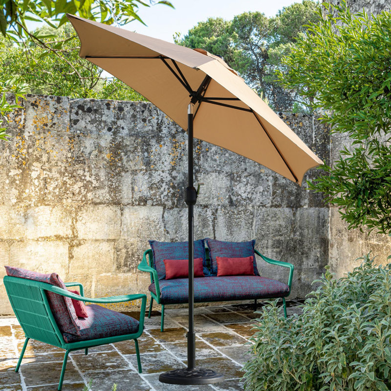 Parasol de marché Bohon 7'6, Brun clair