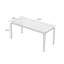 Bureau rectangulaire en bois massif noyer-130832887