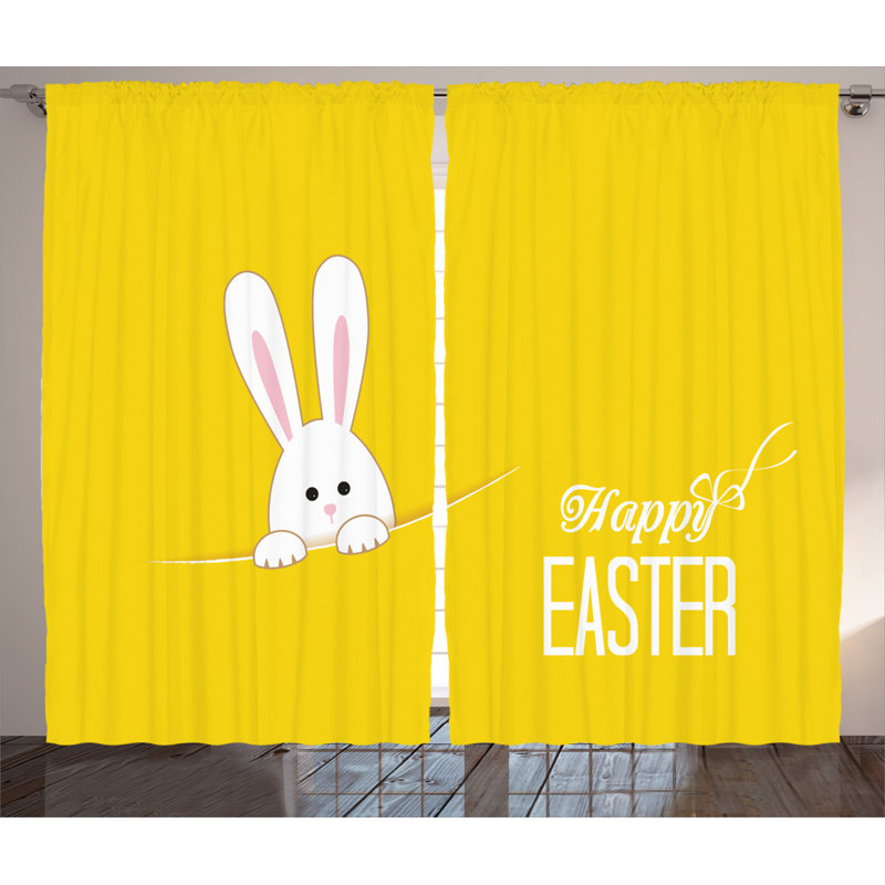 Semi-Sheer Rod Pocket Curtain Panels, 54" x 96"