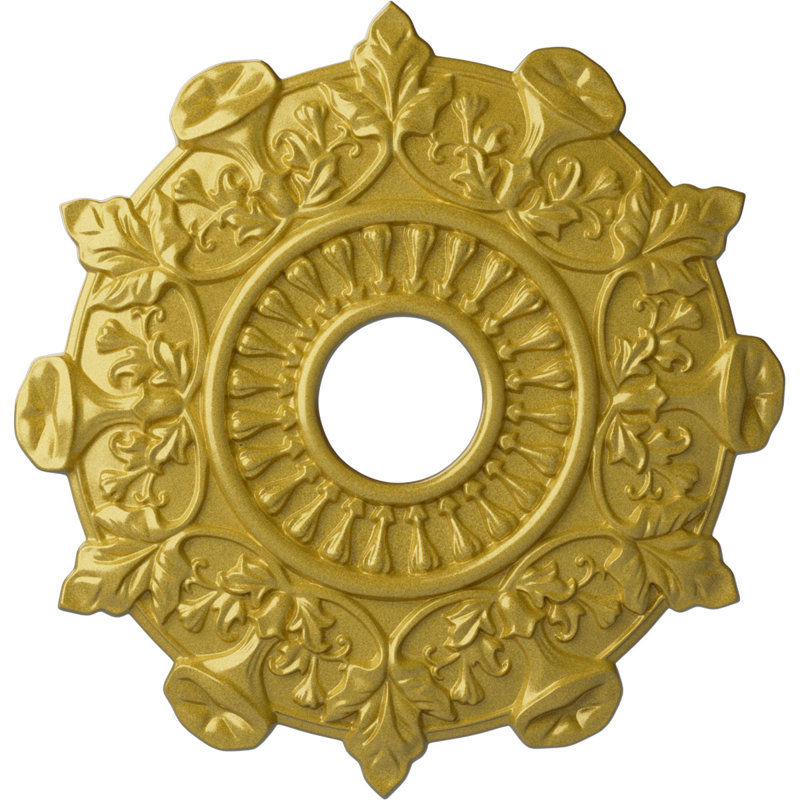 Preston 17.5"H x 17.5"W Ceiling Medallion, Rich Gold