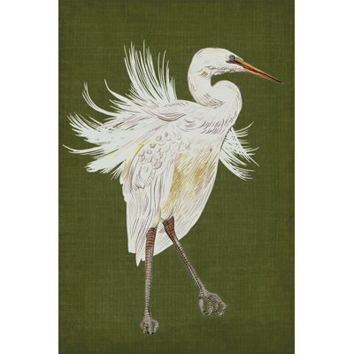 Heron Plumage I - peinture sur toile tendue