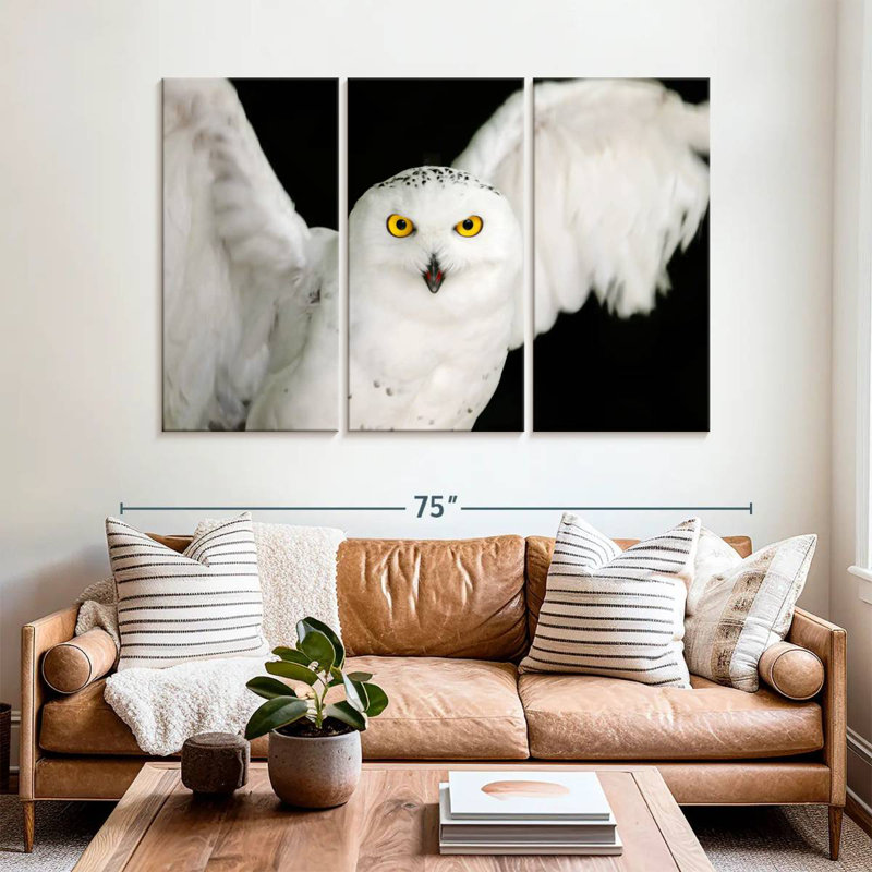 White Owl, 32" H x 50" W