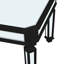 Table basse argentée avec miroir-2088615291