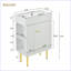 Meuble-lavabo moderne avec lavabo et rangement à gauche