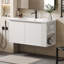 Meuble-lavabo mural polyvalent avec plusieurs caractéristiques fonctionnelles