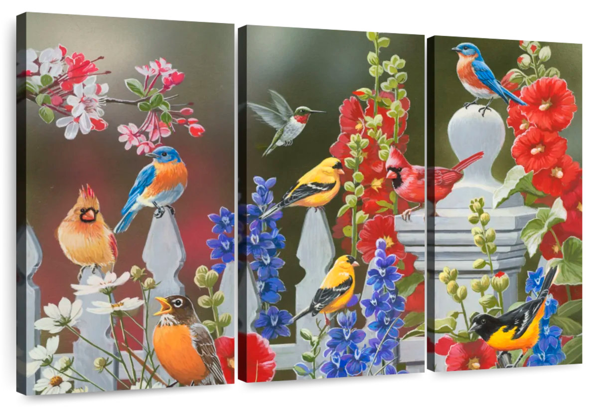 Ebern Designs Birds Spring Summer Theme | Wayfair