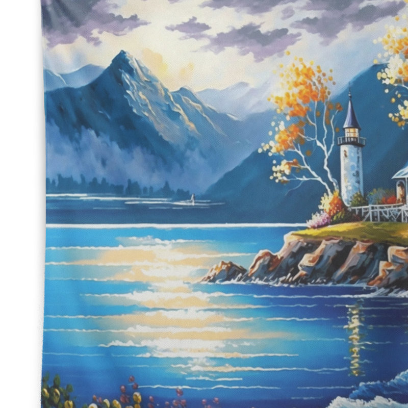 Tapisserie avec des punaises en polyester, H 32 po x l 39 po