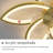 Modern Ceiling Fan With Lights Remote Control, 3 Light Color 6 Speeds,Gold Color Ceiling Fan Lamp For Kitchen Bedroom-733055882-733055880