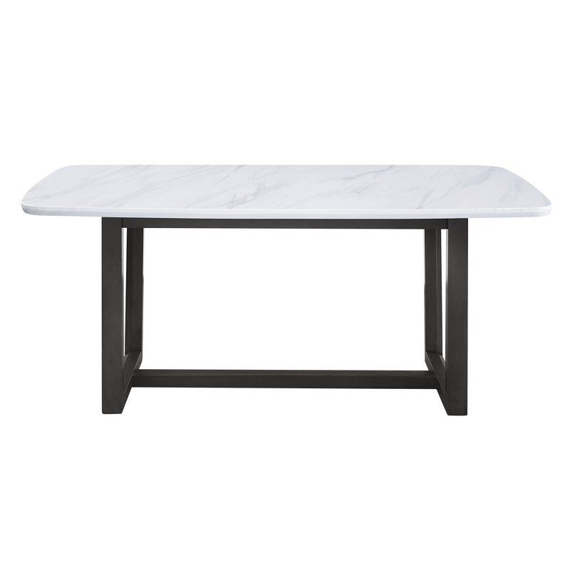 Vincent Faux Marble Top Dining Table