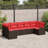 vidaXL Garden Sofa Set Brown Poly Rattan-1192280566