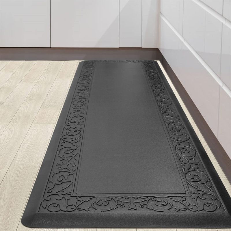 Mindenmines Anti-Fatigue Non-Skid Kitchen Mat, Black