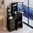 Jamie Cabinet Vanity Table with Padded Stool-2087692801