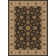 Tapis rond brun / ivoire Como